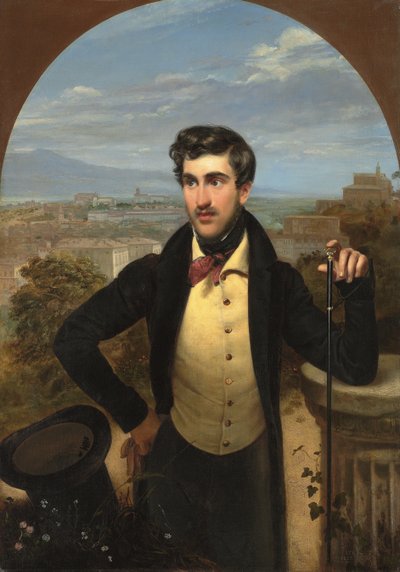Portrait of Prince Mikhail Alexandrovich Galitzine by Orest Adamovich Kiprensky