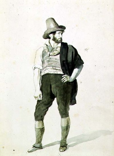 The Young Italian, c.1834 by Orest Adamovich Kiprensky