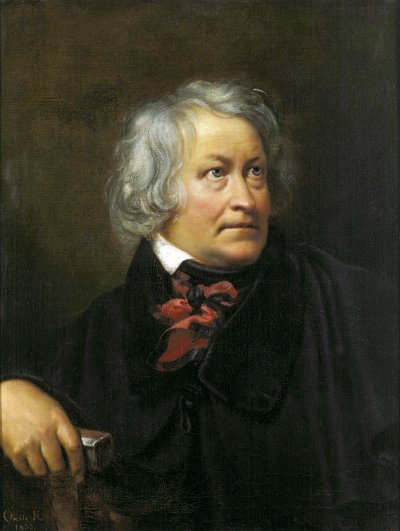 Portrait of the sculptor Bertel Thorvaldsen by Orest Adamovich Kiprensky