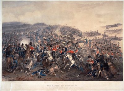The Battle of Balaclava on 25 October 1854 by Orlando Norie
