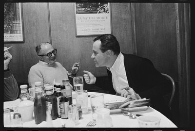 Billy Wilder and Jack Lemmon on the set of 