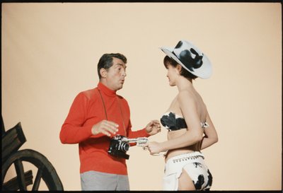 Dean Martin as Matt Helm on set 