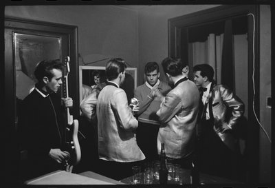 Fabian Backstage with the Band by Orlando Suero