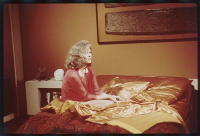 Faye Dunaway on the set of 