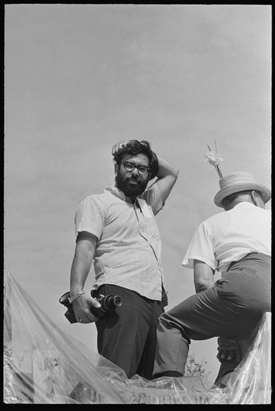 Francis Ford Coppola on set of 