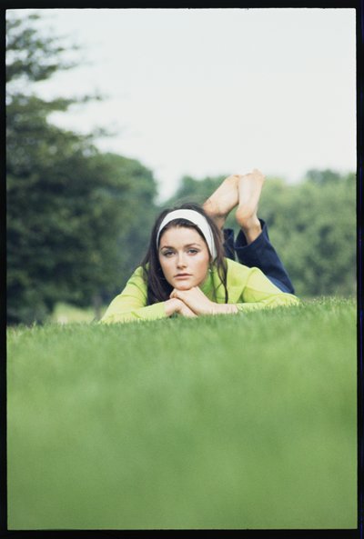 Margot Kidder on the grass by Orlando Suero