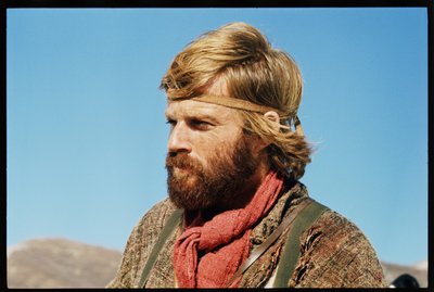 Robert Redford on the set, 