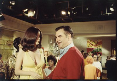 Russ Meyer and cast on the set of 