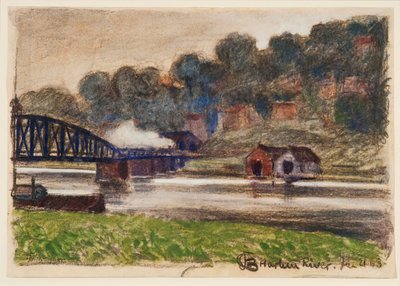 Harlem River, January 21, 1903 by Oscar Bluemner