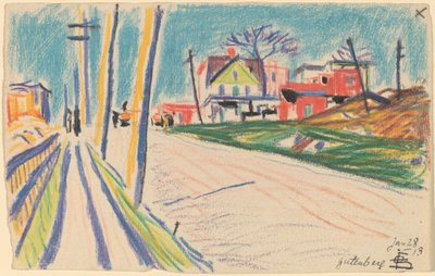 Street in the Bronx by Oscar F. Bluemner