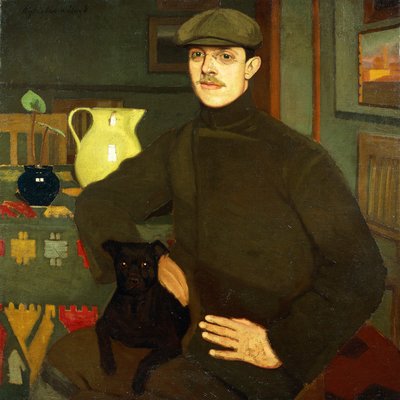Portrait of Llewelyn Lloyd by Oscar Ghiglia