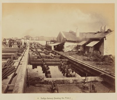 Indigo Factory (Loading the Vats) by Oscar Jean Baptiste Mallitte