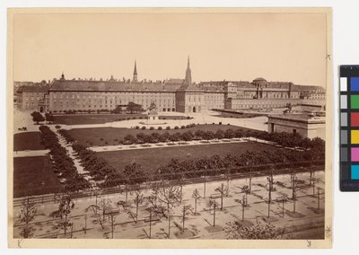 1. Burg - Heldenplatz - View towards the Leopoldine Wing of the Hofburg by Oscar Kramer