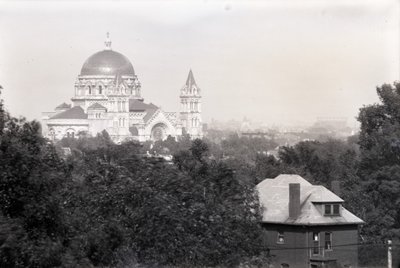 New Cathedral from Barnes Hospital, St. Louis, September 19, 1919 by Oscar Kuehn