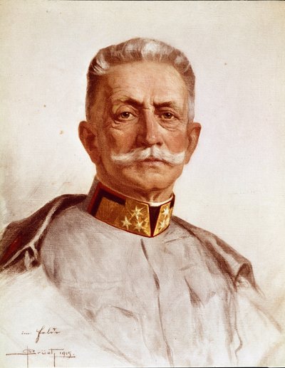 Portrait of Franz Conrad von Hotzendorf, Chief of Staff of the Austro-Hungarian Army by Oskar Bruch
