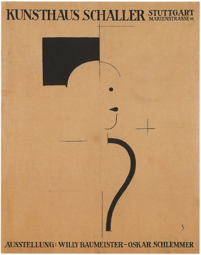 Art Exhibition: Willy Baumeister - Oskar Schlemmer, 1918 by Oskar Schlemmer