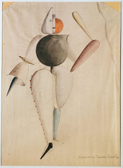 Costume Design for the Triadic Ballet by Oskar Schlemmer by Oskar Schlemmer