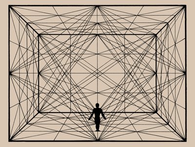 Figure in Space with Plane Geometry and Spatial Delineations by Oskar Schlemmer