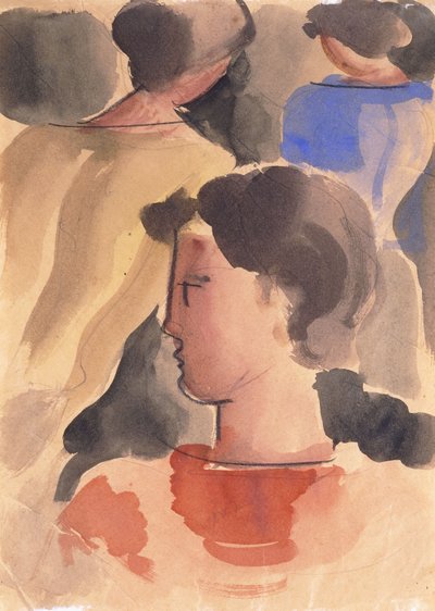 Group with Red Boy by Oskar Schlemmer