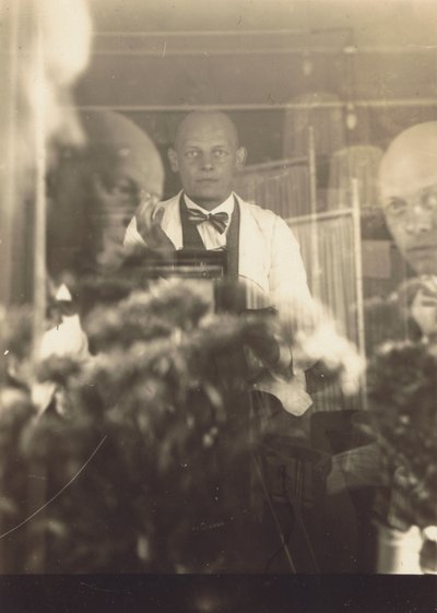 Oskar Schlemmer at the Prellerstrasse Studio by Oskar Schlemmer