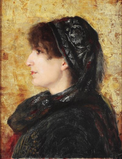 Portrait of Naile Hanım by Osman Hamdi Bey