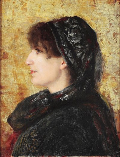Portrait of Naile Hanim by Osman Hamdi Bey