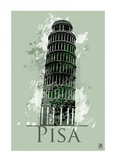 Leaning Tower of Pisa by Osvaldo Russo