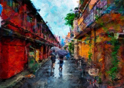 Rainy Day City Walk by Osvaldo Russo