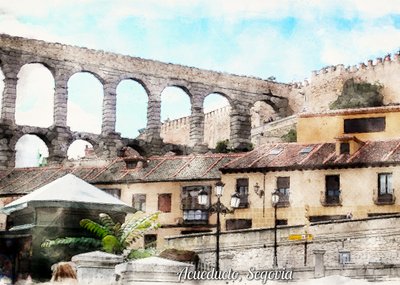 Roman Aqueduct Segovia by Osvaldo Russo