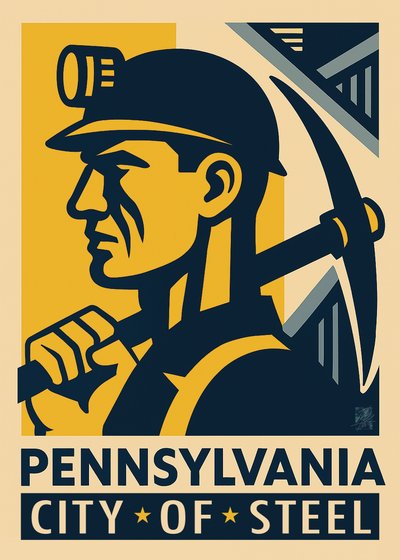 Steel City Miner by Osvaldo Russo