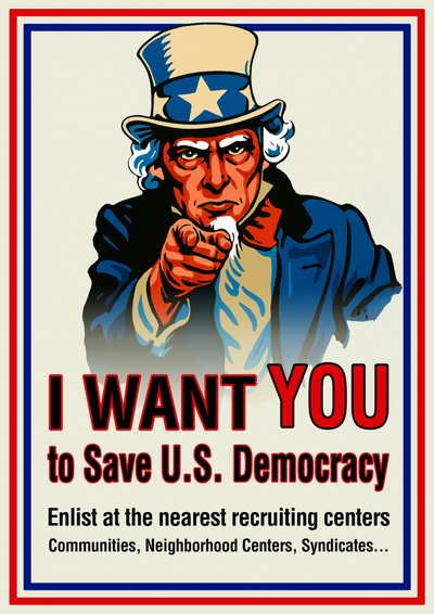 Uncle Sam Democracy Call by Osvaldo Russo