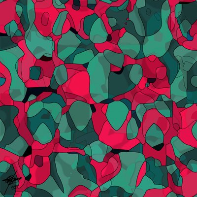 Vibrant Abstract Organics by Osvaldo Russo