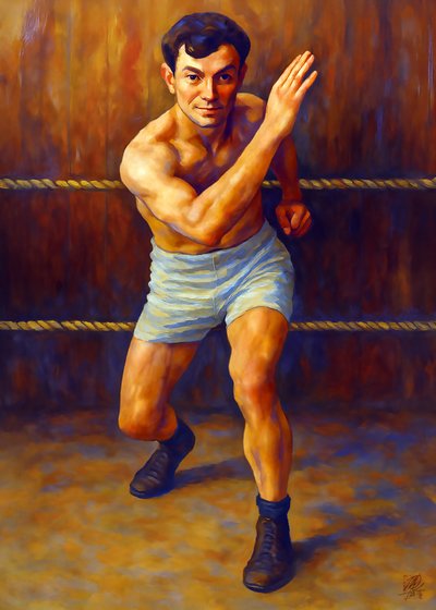 Vintage Boxer Stance by Osvaldo Russo