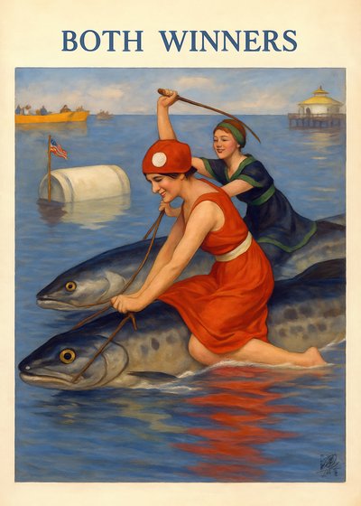 Vintage Fish Riders by Osvaldo Russo