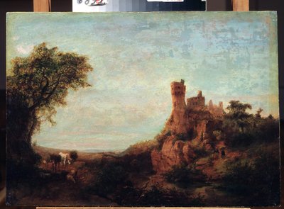 Landscape with a Castle by Oswald Achenbach