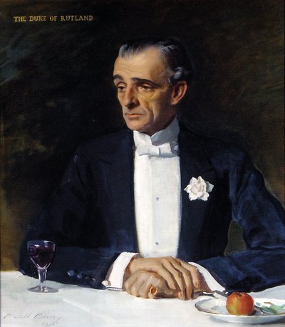 John Manners, 9th Duke of Rutland by Oswald Hornby Joseph Birley