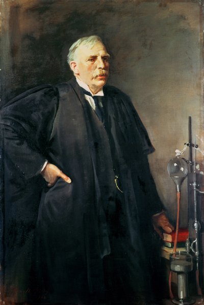 Portrait of Ernest Rutherford (1871-1937) by Oswald Hornby Joseph Birley