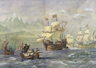 The Discovery of the Strait of Magellan by Oswald Walters Brierly