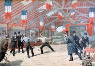 A Tragic Duel: The Death of Monsieur Harry Alis, 1895 by Oswaldo Tofani
