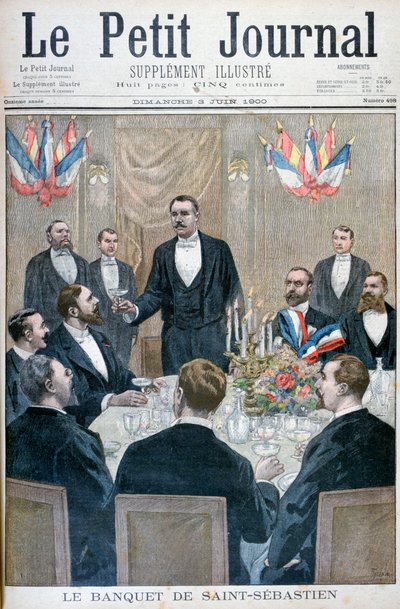 Banquet of French nationalists and Paul Déroulède, Saint-Sebastien, Belgium by Oswaldo Tofani