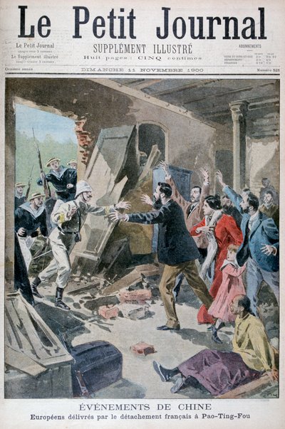 Europeans Saved by a Detachment of French Marines, Pao Ting Fou, China by Oswaldo Tofani