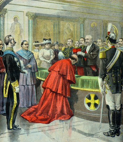 Felix Faure Presents the Cardinal