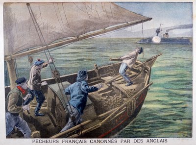 French Fishermen Fired on by the British by Oswaldo Tofani
