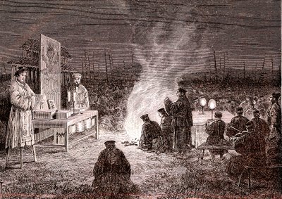 Funeral Ceremony at Sou-Tcheou, China, 1874 by Oswaldo Tofani