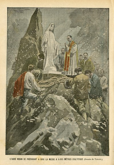 Illustration of Oswaldo Tofani in Le Pelerin by Oswaldo Tofani