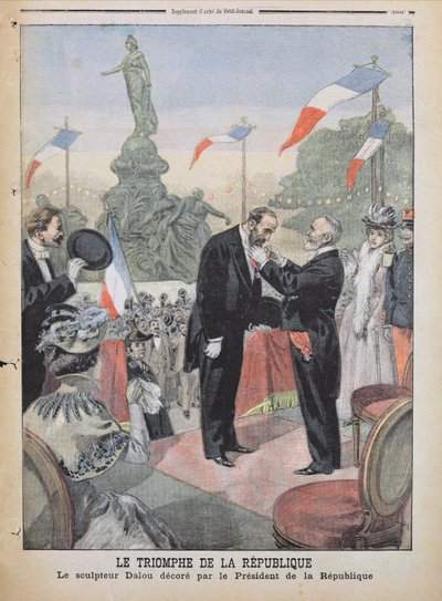 Jules Dalou Being Awarded with the Medal of the Legion of Honour by Emile Loubet from 