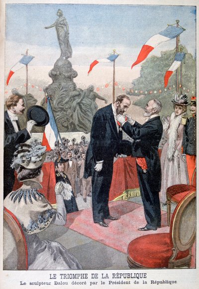 Jules Dalou Being Awarded with the Medal of the Legion of Honour by Emile Loubet, 1899 by Oswaldo Tofani
