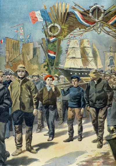 The Great Pardon of the Icelanders at Paimpol in 1898 by Oswaldo Tofani