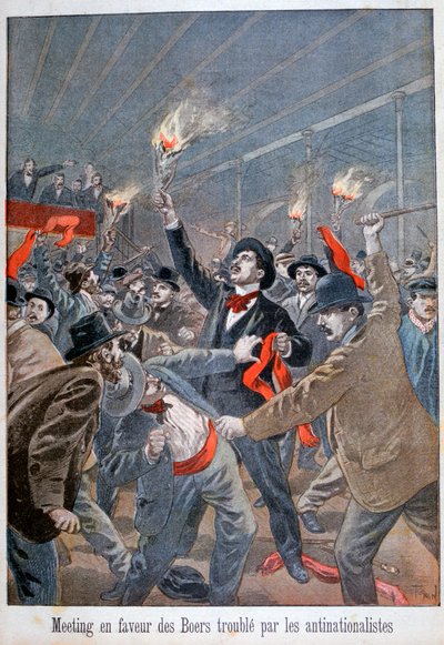 Meeting in Favour of Boers Disturbed by the Anti-Nationalists by Oswaldo Tofani