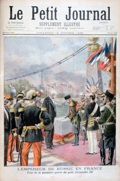 Nicholas II of Russia and Félix Faure, President of the French Republic by Oswaldo Tofani